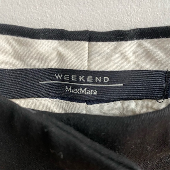 NWOT Max Mara Weekend High Waist Straight Leg Pant Black Size S - Picture 4 of 11